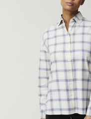 Lexington Clothing - Edith Organic Cotton Check Flannel Shirt - long-sleeved shirts - offwhite multi check - 3