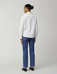 Lexington Clothing - Kristin Lyocell/Cotton Blend Ruffle Blouse - long-sleeved blouses - offwhite - 2