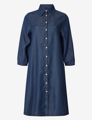 Elaine Lyocell Shirt Dress - MEDIUM BLUE