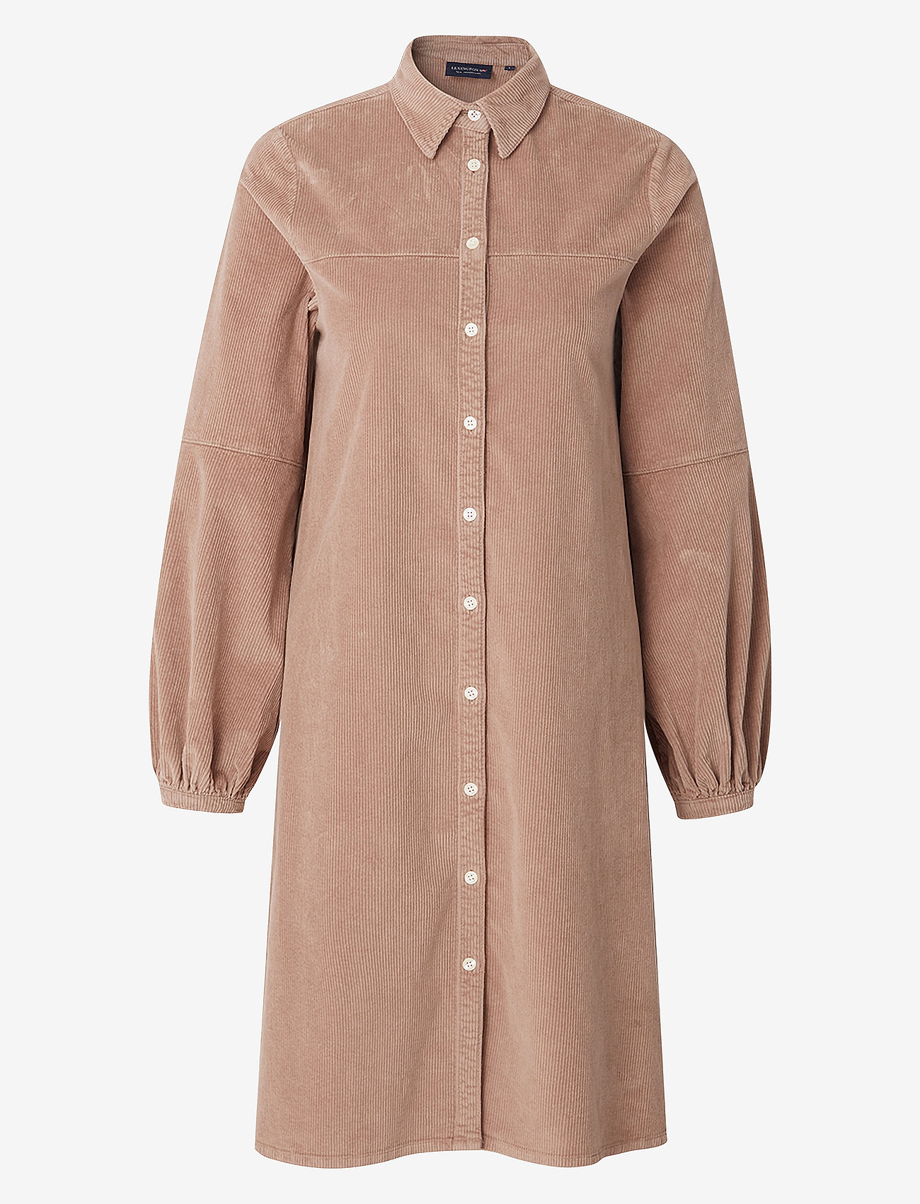 Lexington Clothing - Elaine Corduroy Shirt Dress - overhemdjurken - light brown - 0