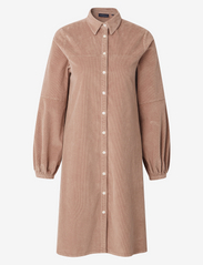 Lexington Clothing - Elaine Corduroy Shirt Dress - paitamekot - light brown - 0