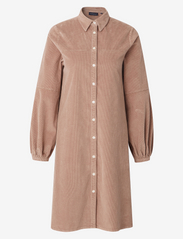 Lexington Clothing - Elaine Corduroy Shirt Dress - skjortekjoler - light brown - 0