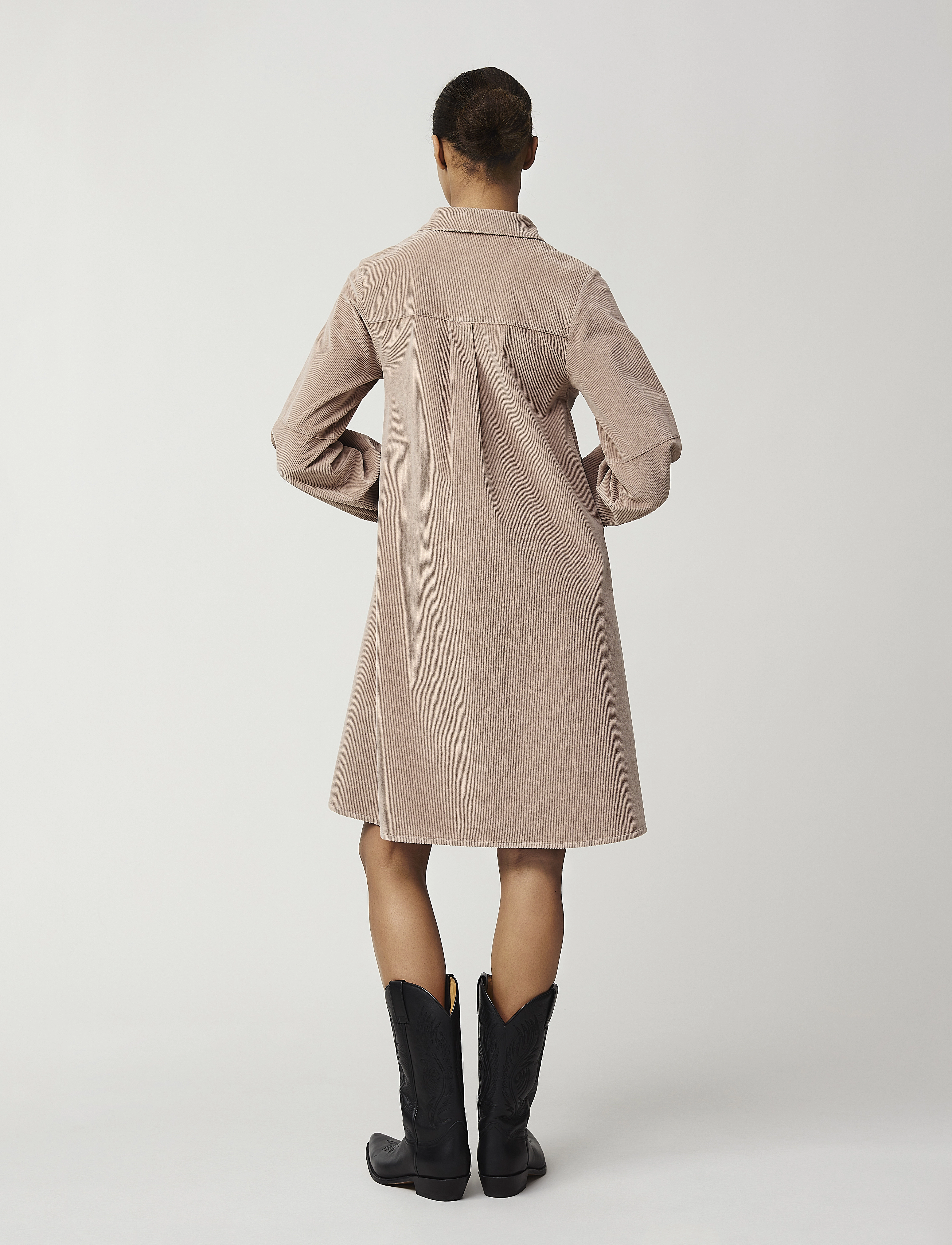 Lexington Clothing - Elaine Corduroy Shirt Dress - light brown - 2