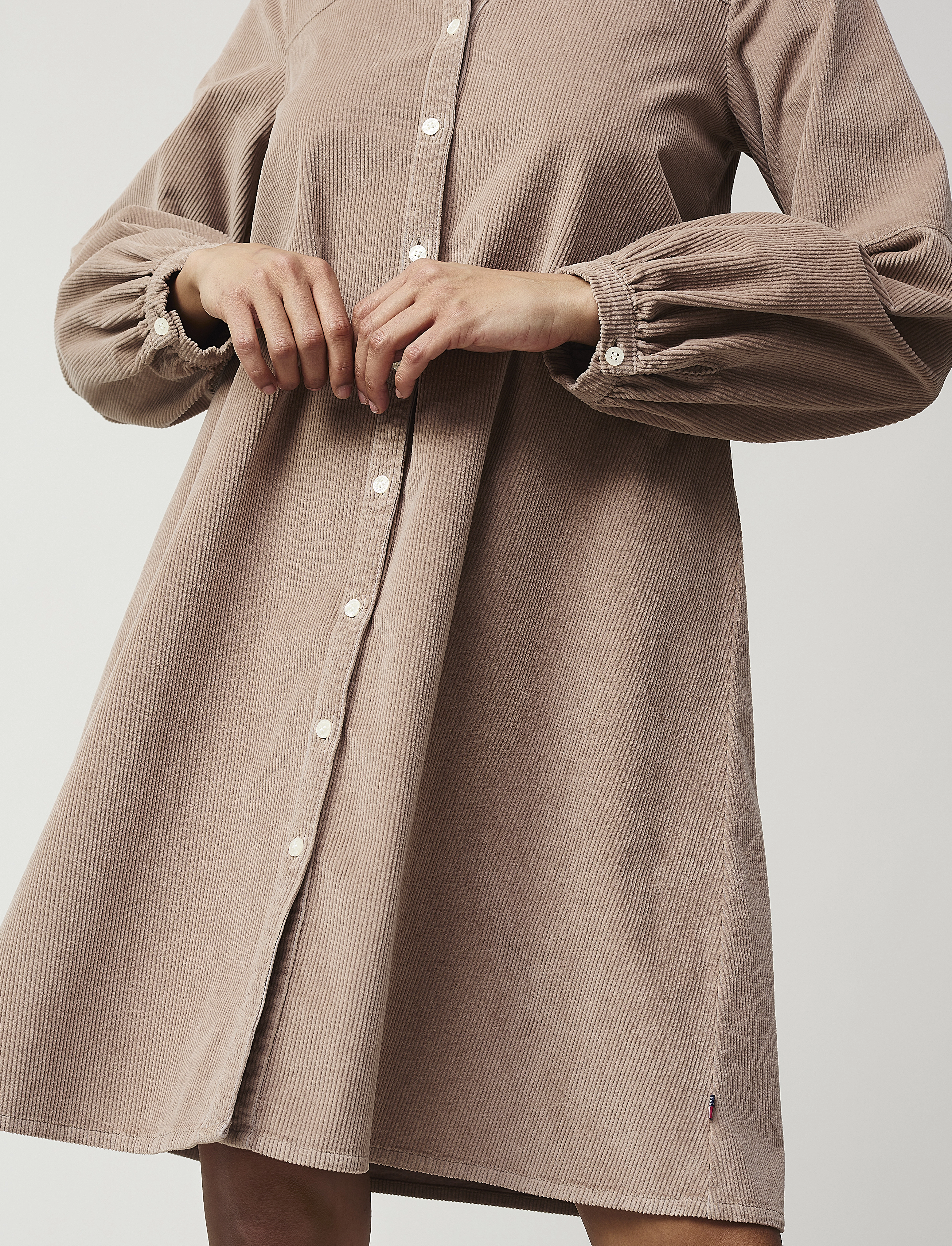 Lexington Clothing - Elaine Corduroy Shirt Dress - light brown - 3