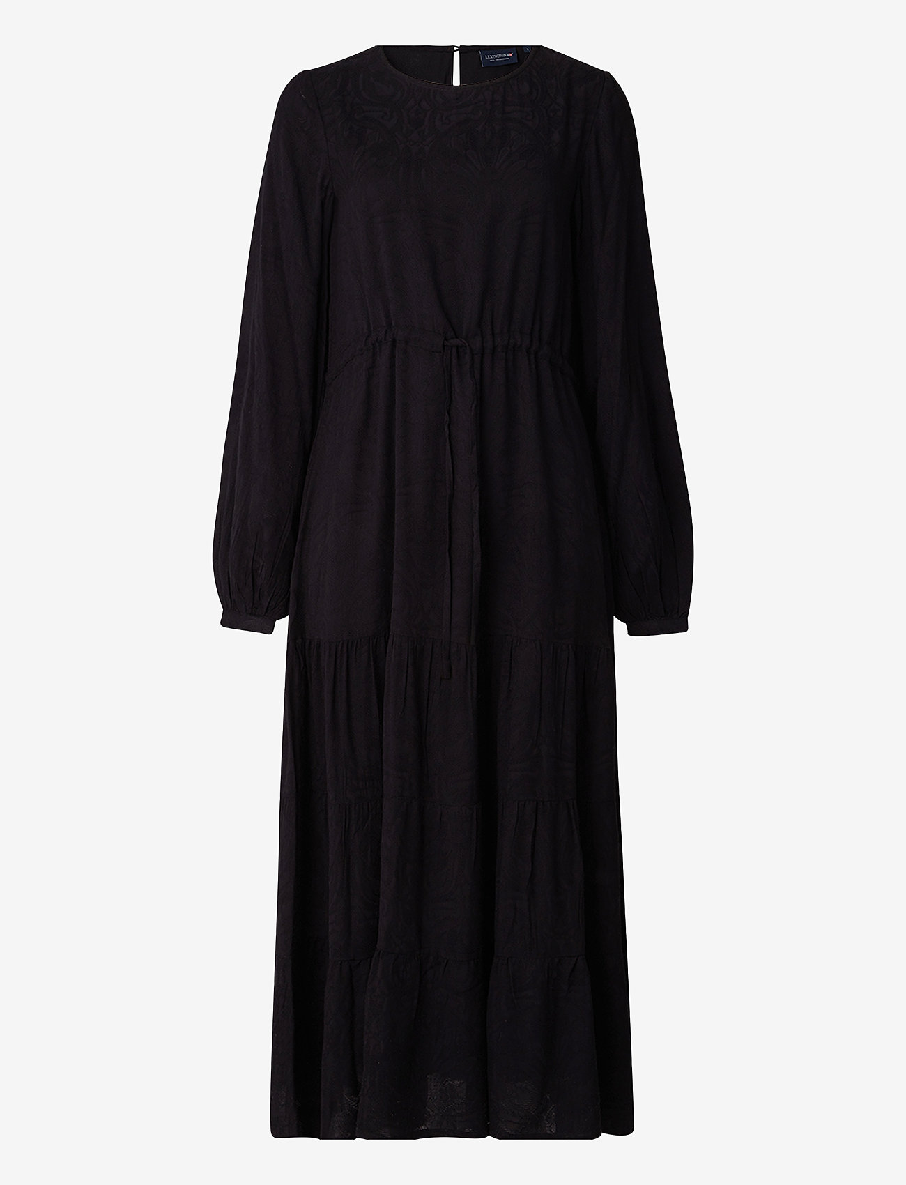Lexington Clothing - Therese Jacquard Dress - maxi-jurken - black - 0
