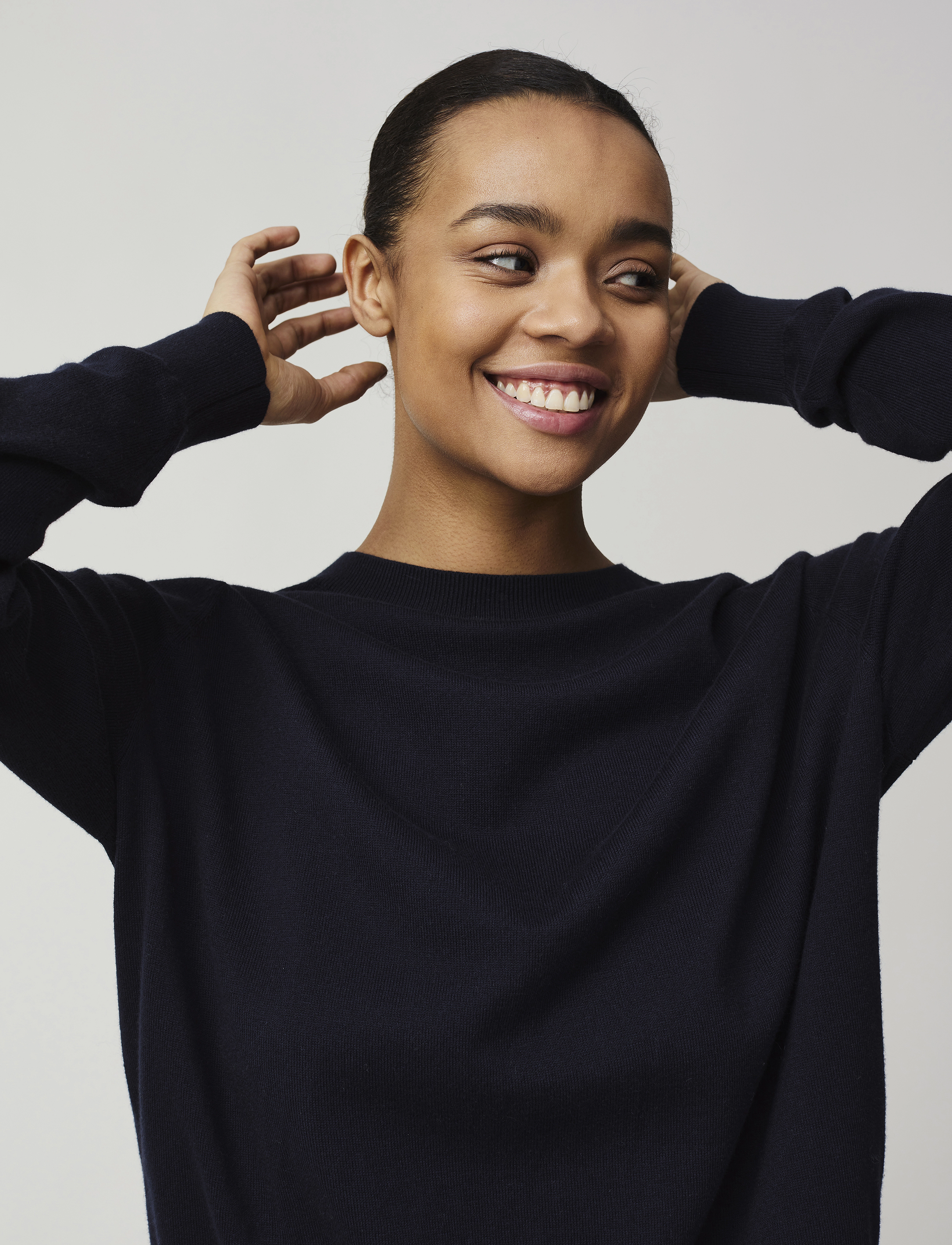 Lexington Clothing - Freya Cotton/Cashmere Sweater - dark blue - 3