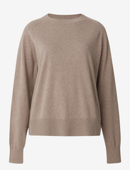 Freya Cotton/Cashmere Sweater - LIGHT BROWN MELANGE