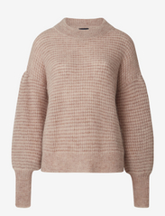 Astrid Alpaca Blend Sweater - BEIGE STRIPE