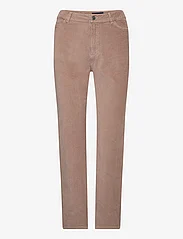 Lexington Clothing - Natalia High-Rise Straight-Leg Corduroy Pants - tiesaus kirpimo kelnės - light brown - 0