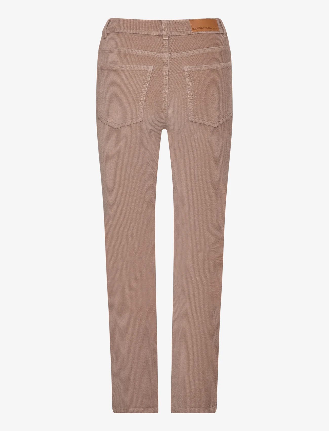 Lexington Clothing - Natalia High-Rise Straight-Leg Corduroy Pants - straight leg trousers - light brown - 1