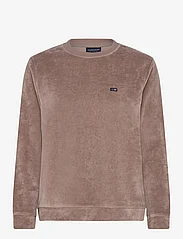 Lexington Clothing - Martha Organic Cotton Velour Sweatshirt - sweatshirts & kapuzenpullover - light brown - 0