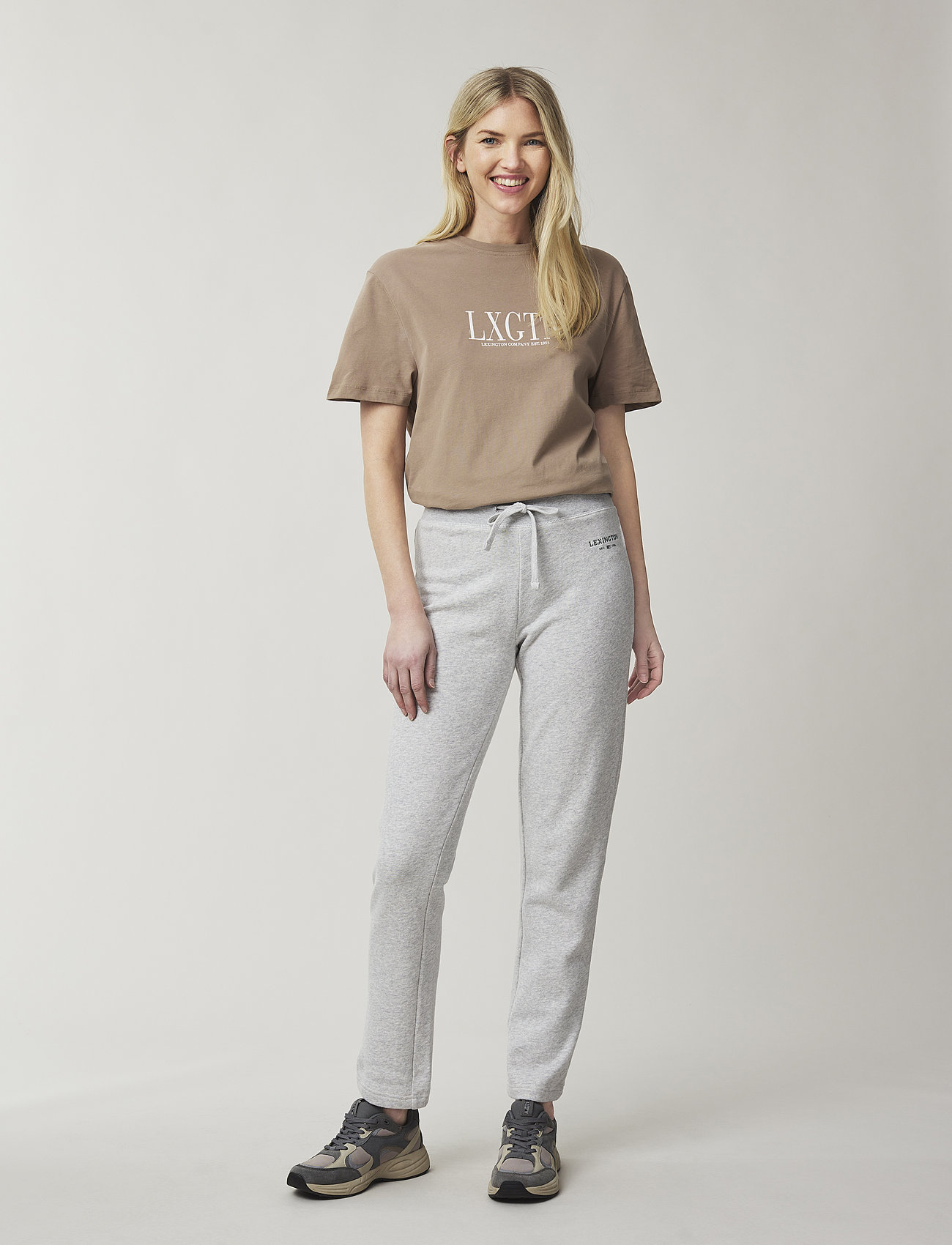 Lexington Clothing - Jenna Jersey Pants - light grey melange - 1