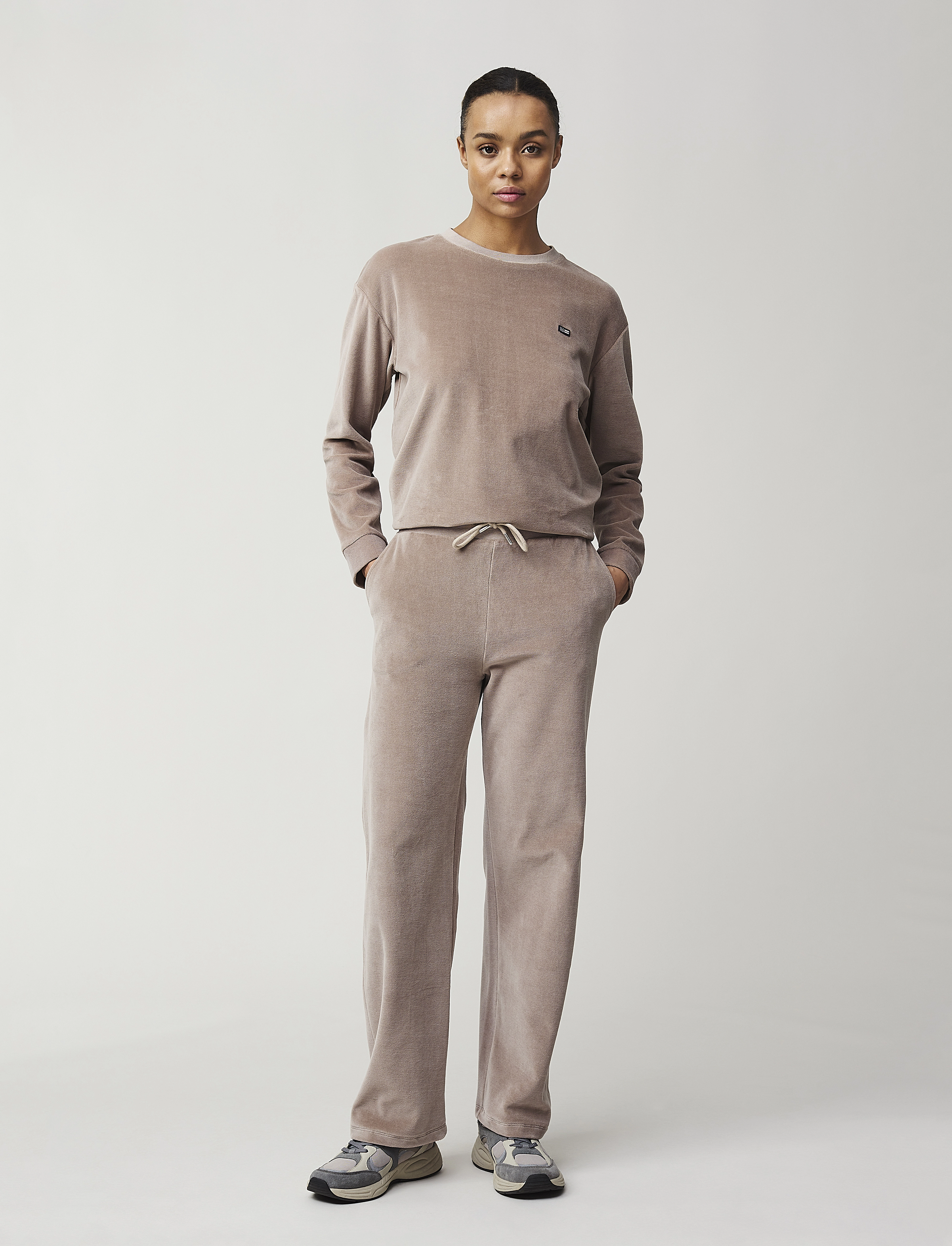 Lexington Clothing - Leona Organic Cotton Velour Pants - light brown - 1