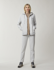 Lexington Clothing - Chloe Zip Hood - hoodies - light grey melange - 1