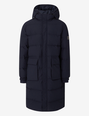 Lexington Clothing - Bruce Down Long Jacket - winter jackets - dark blue - 0