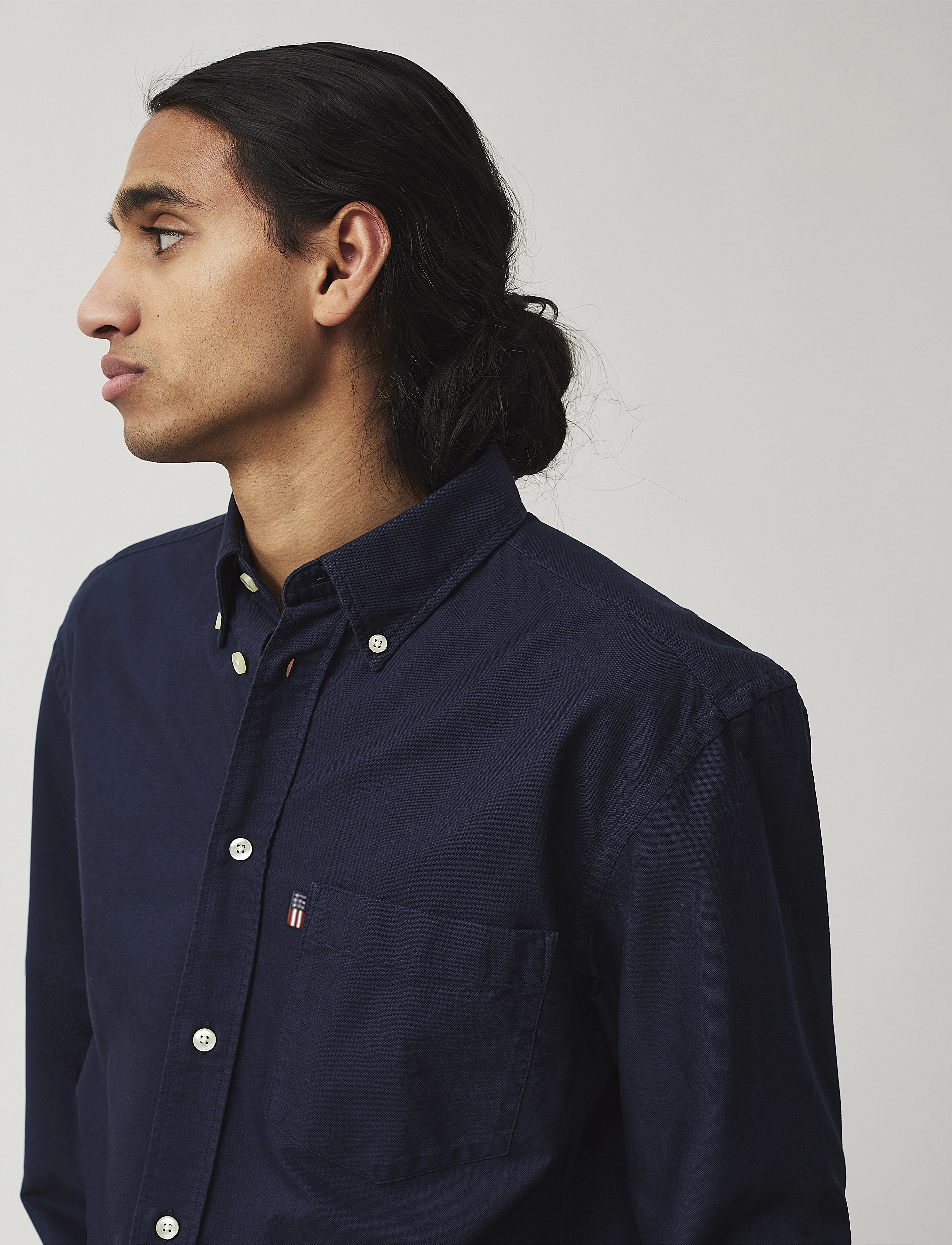 Lexington Clothing - Casual Oxford B.D Shirt - dark blue - 3