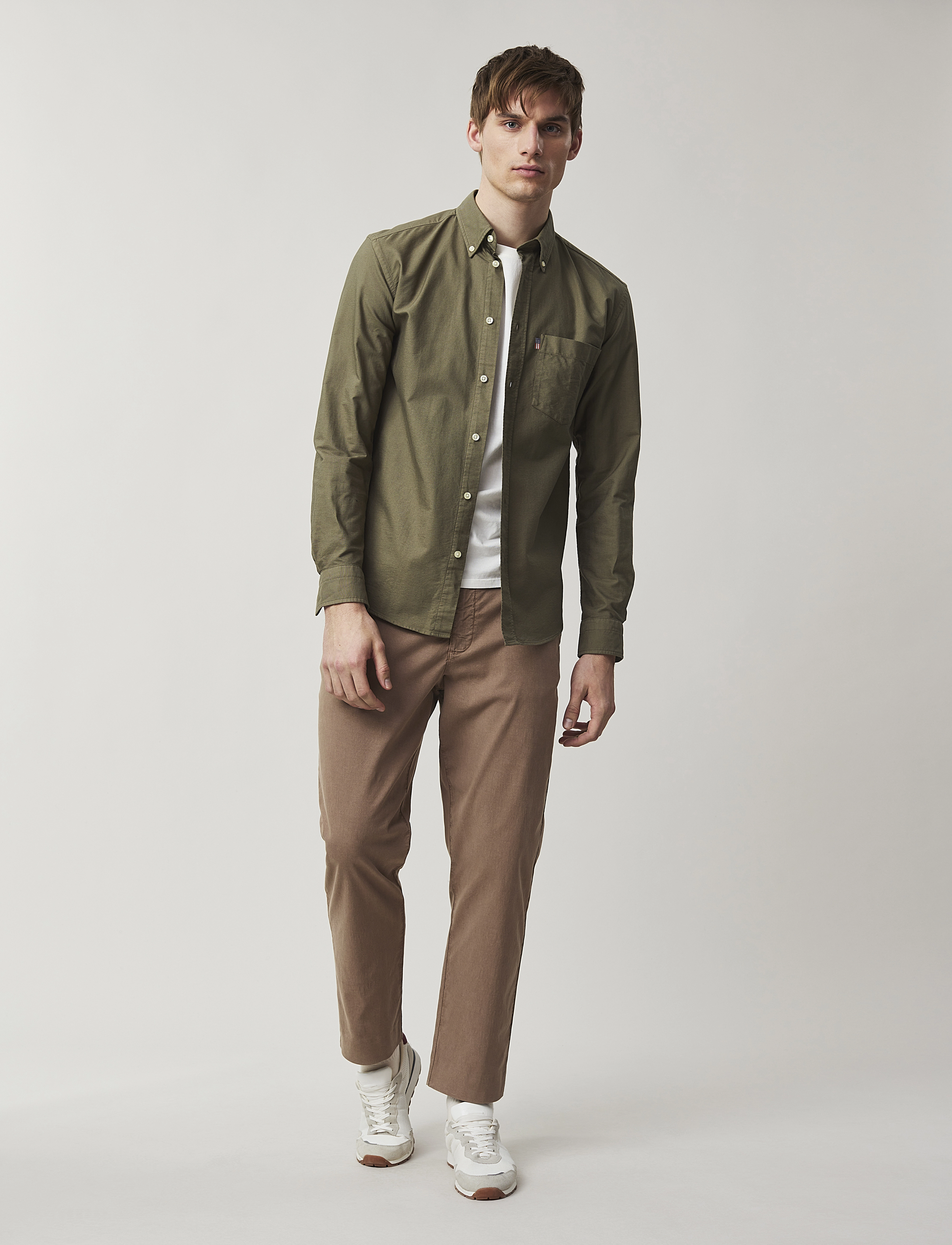 Lexington Clothing - Casual Oxford B.D Shirt - green - 1