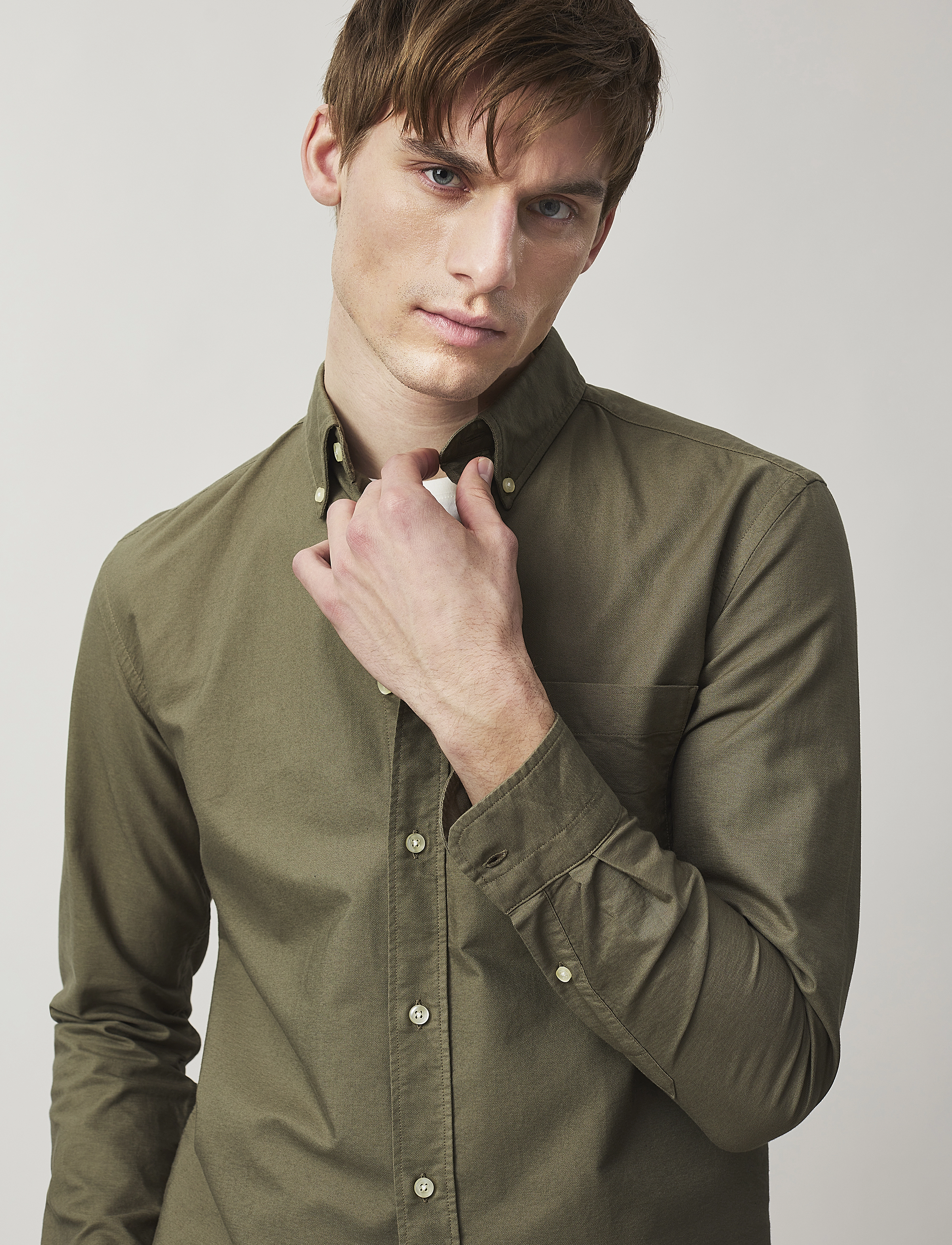 Lexington Clothing - Casual Oxford B.D Shirt - green - 3
