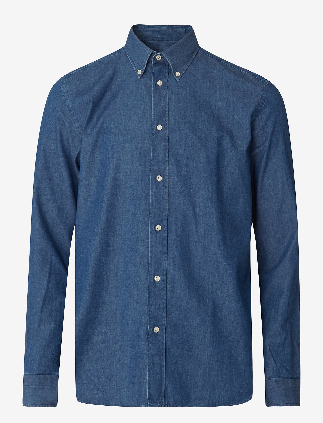Lexington Clothing - Classic Chambray B.D Shirt - casual skjortor - indigo - 0