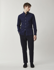 Lexington Clothing - Classic Flannel B.D Shirt - kasdienio stiliaus marškiniai - dark blue - 1
