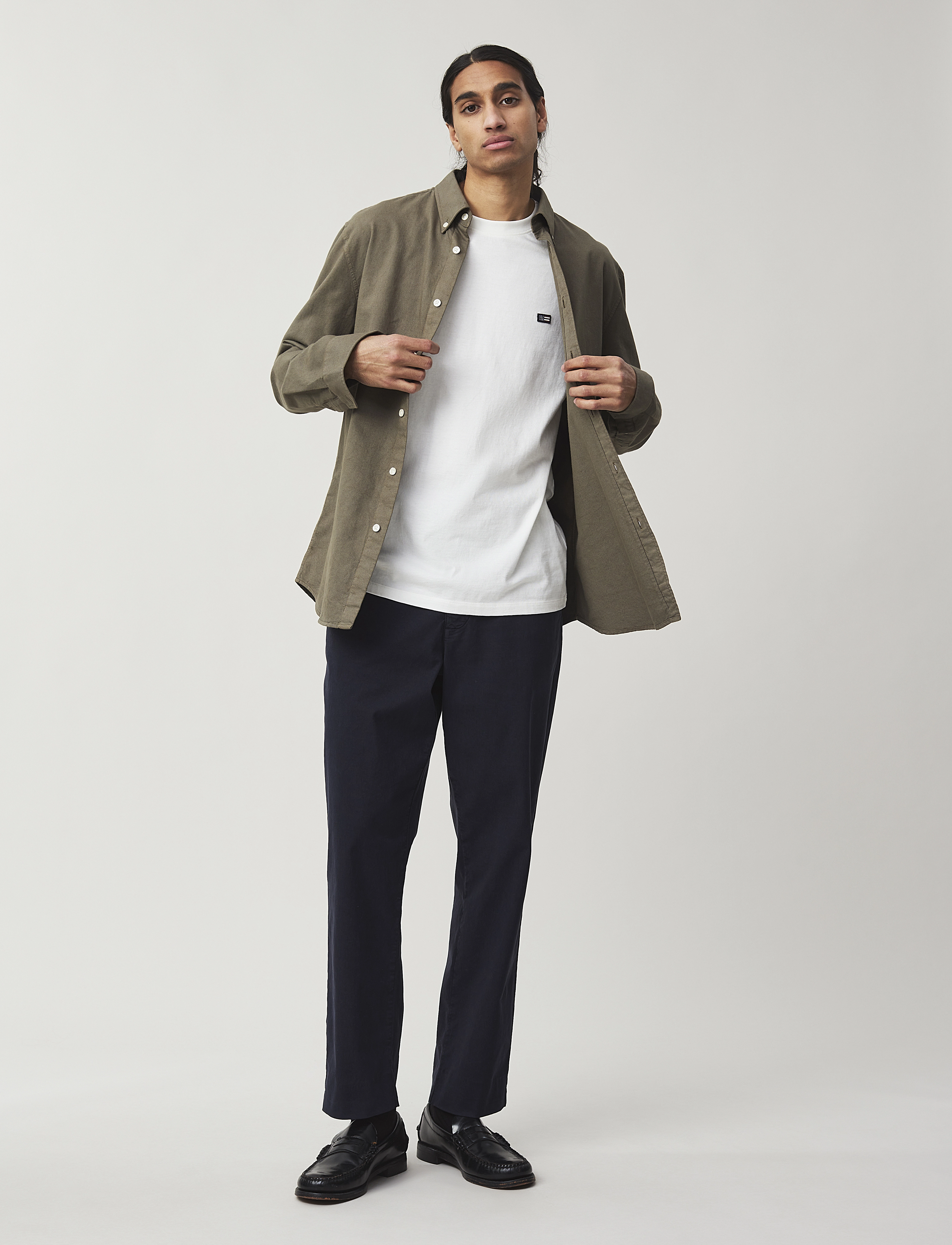 Lexington Clothing - Classic Flannel B.D Shirt - green - 1