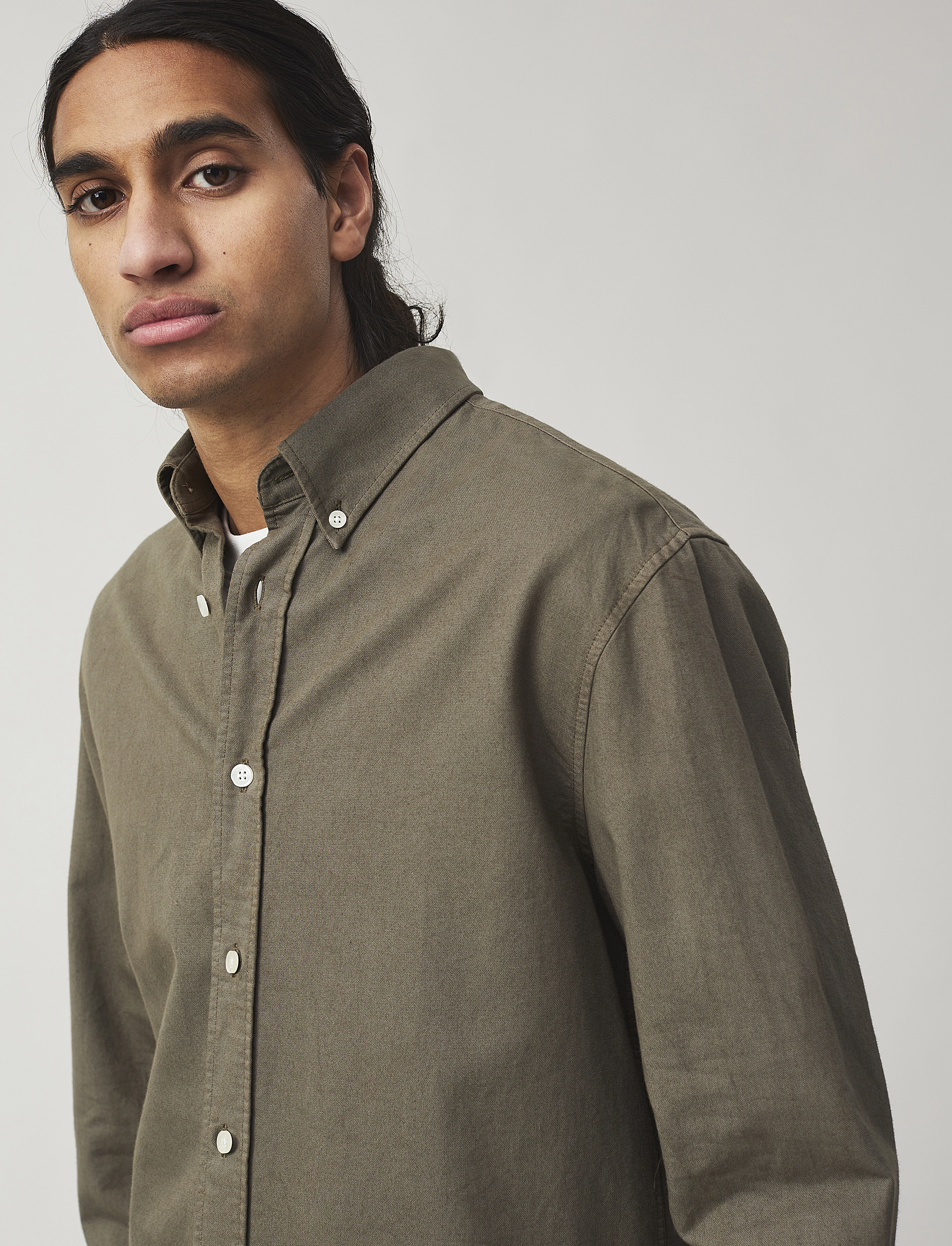 Lexington Clothing - Classic Flannel B.D Shirt - green - 3