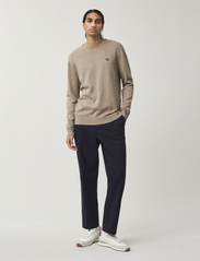 Lexington Clothing - Bradley Cotton Crew Sweater - knitted round necks - brown - 1