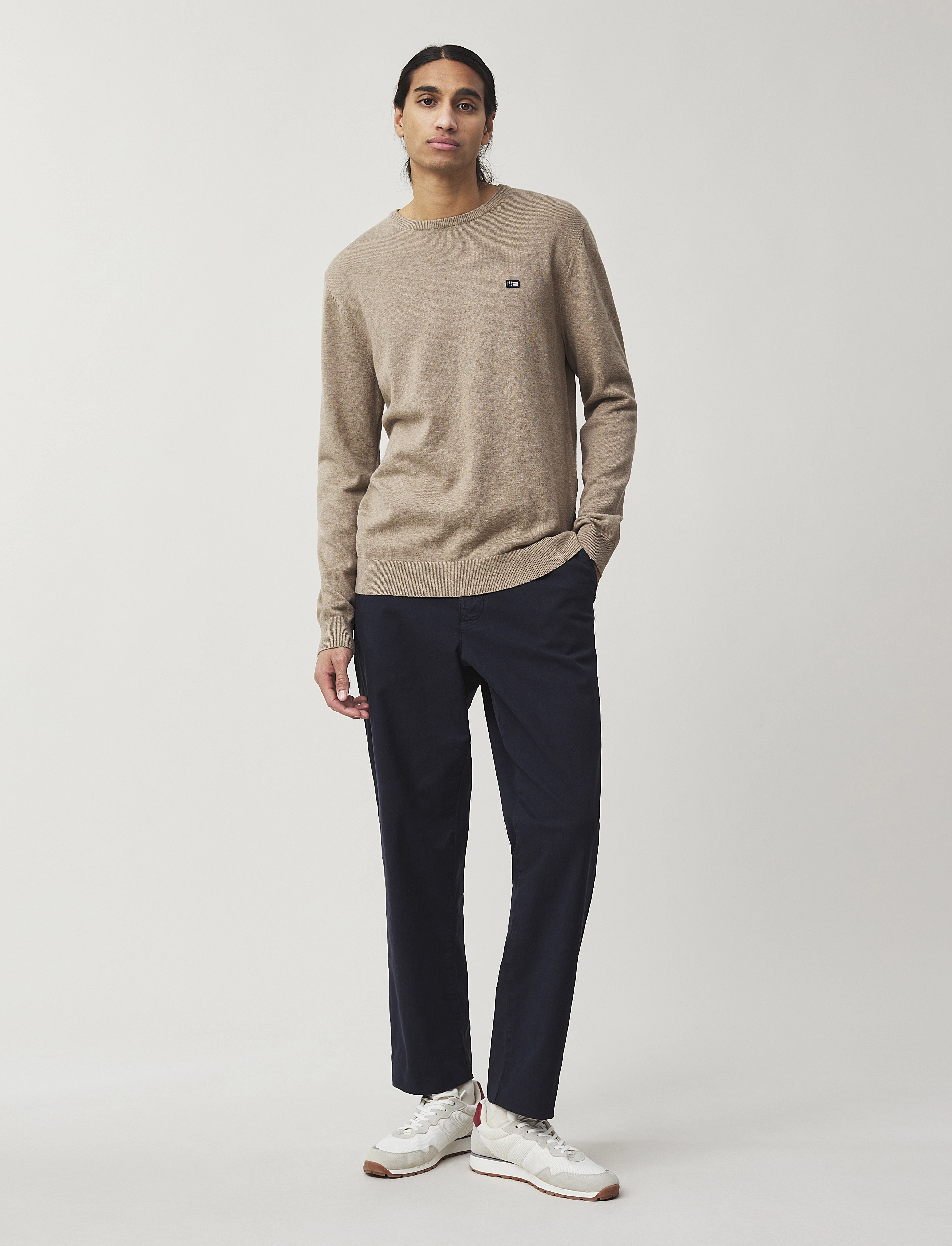 Lexington Clothing - Bradley Cotton Crew Sweater - brown - 1