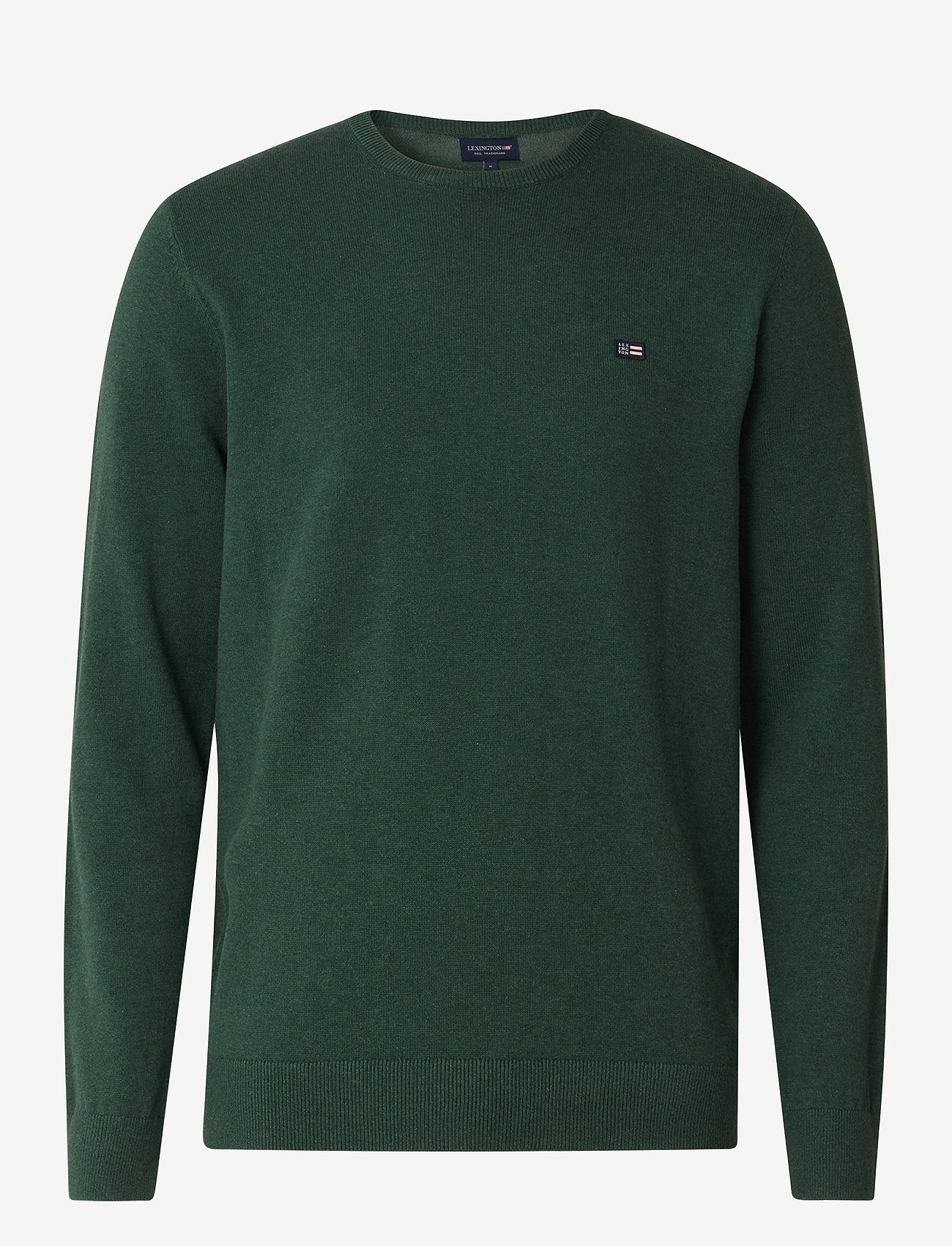 Lexington Clothing - Bradley Cotton Crew Sweater - truien met ronde hals - green - 0