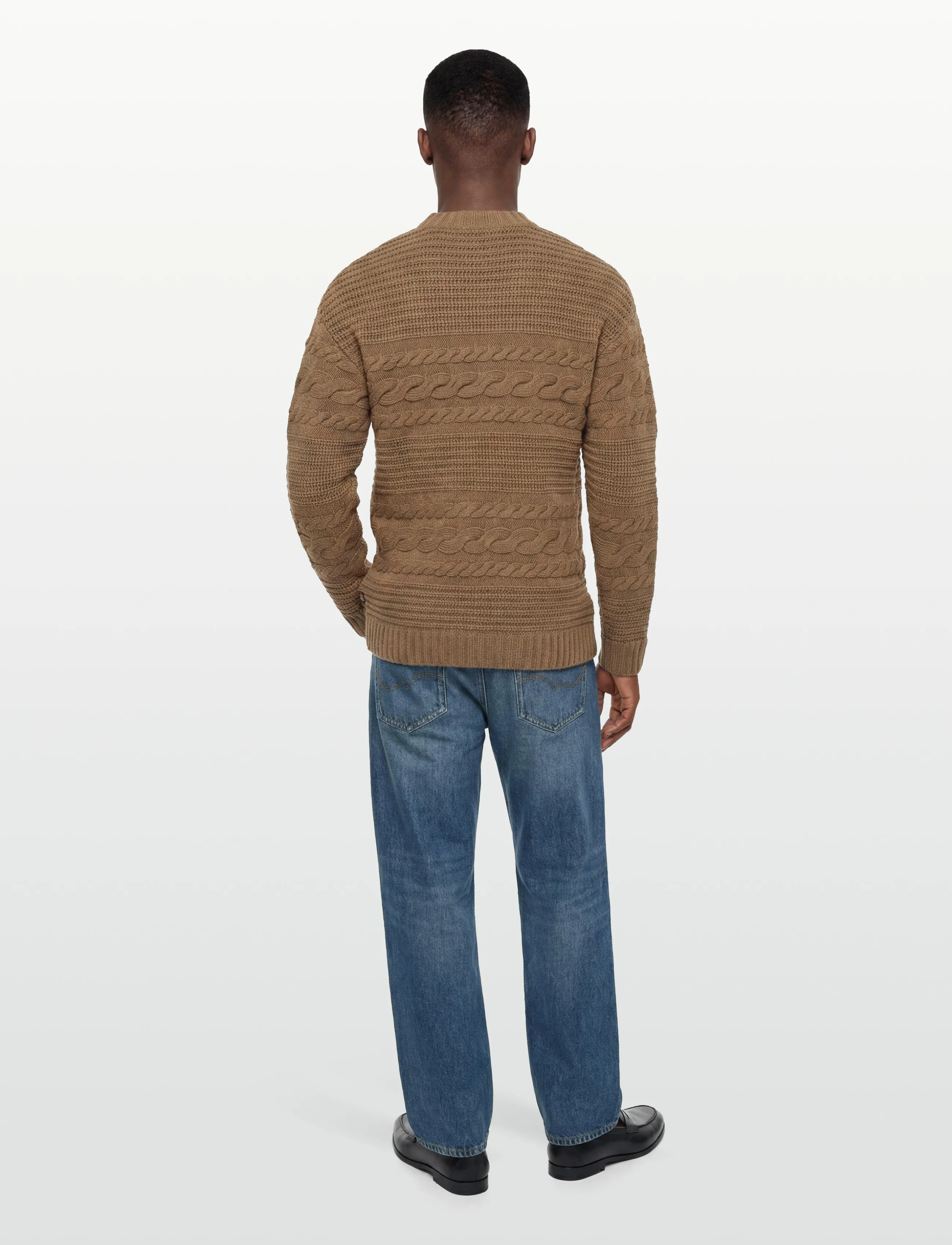 Lexington Clothing - Chuck Heavy Wool Cable - trøjer - brown - 4
