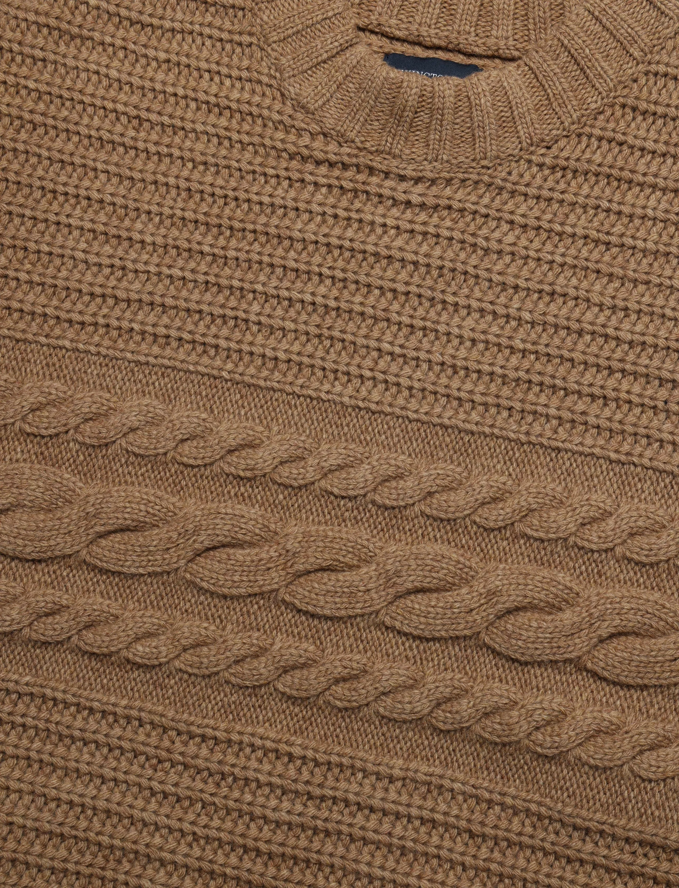 Lexington Clothing - Chuck Heavy Wool Cable - trøjer - brown - 5