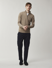 Lexington Clothing - Clay Cotton Half-Zip Sweater - brown - 1