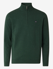 Clay Cotton Half-Zip Sweater - GREEN
