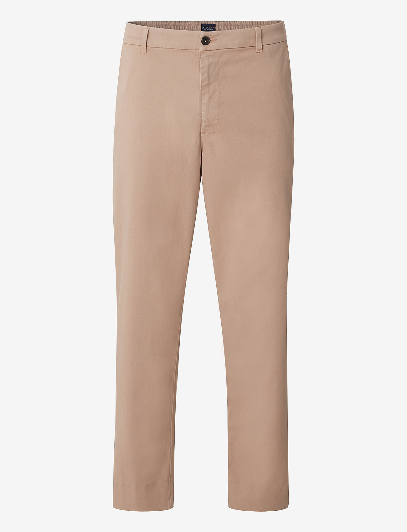 Lexington Clothing - Classic Elasticated  Lyocell Pant - kasdienio stiliaus kelnės - beige/brown - 0
