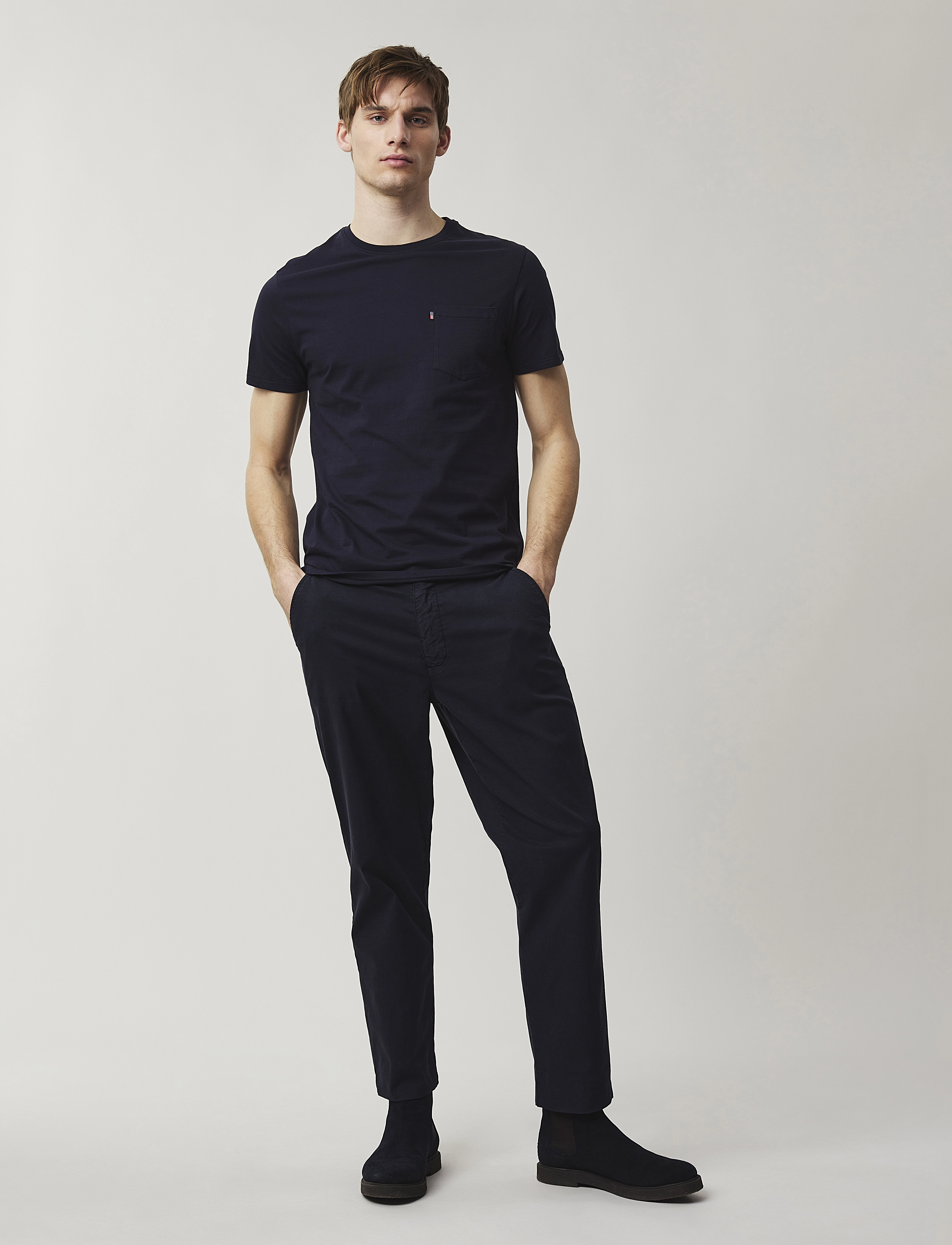 Lexington Clothing - Travis Tee - dark blue - 1