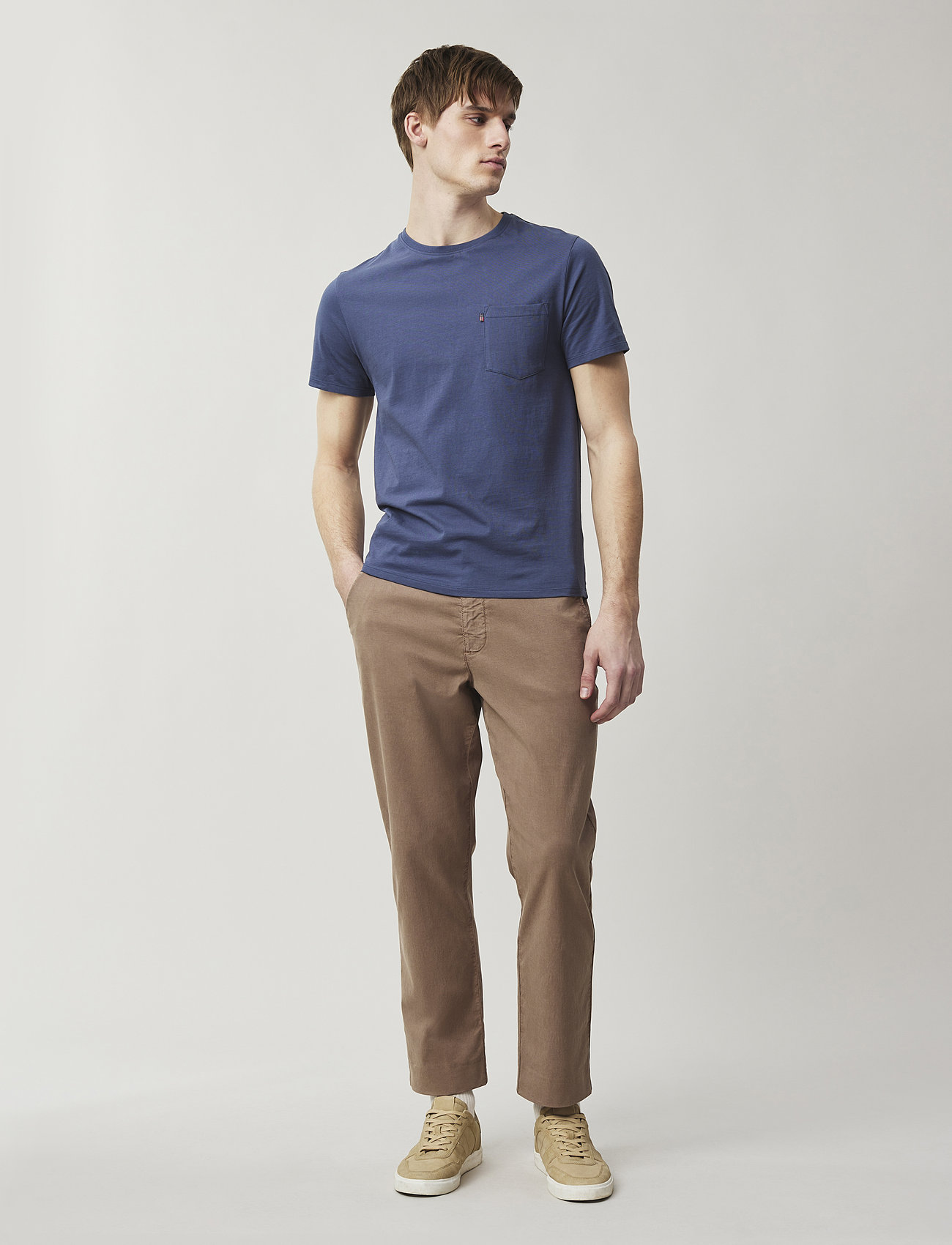 Lexington Clothing - Travis Tee - kortärmade t-shirts - medium blue - 1