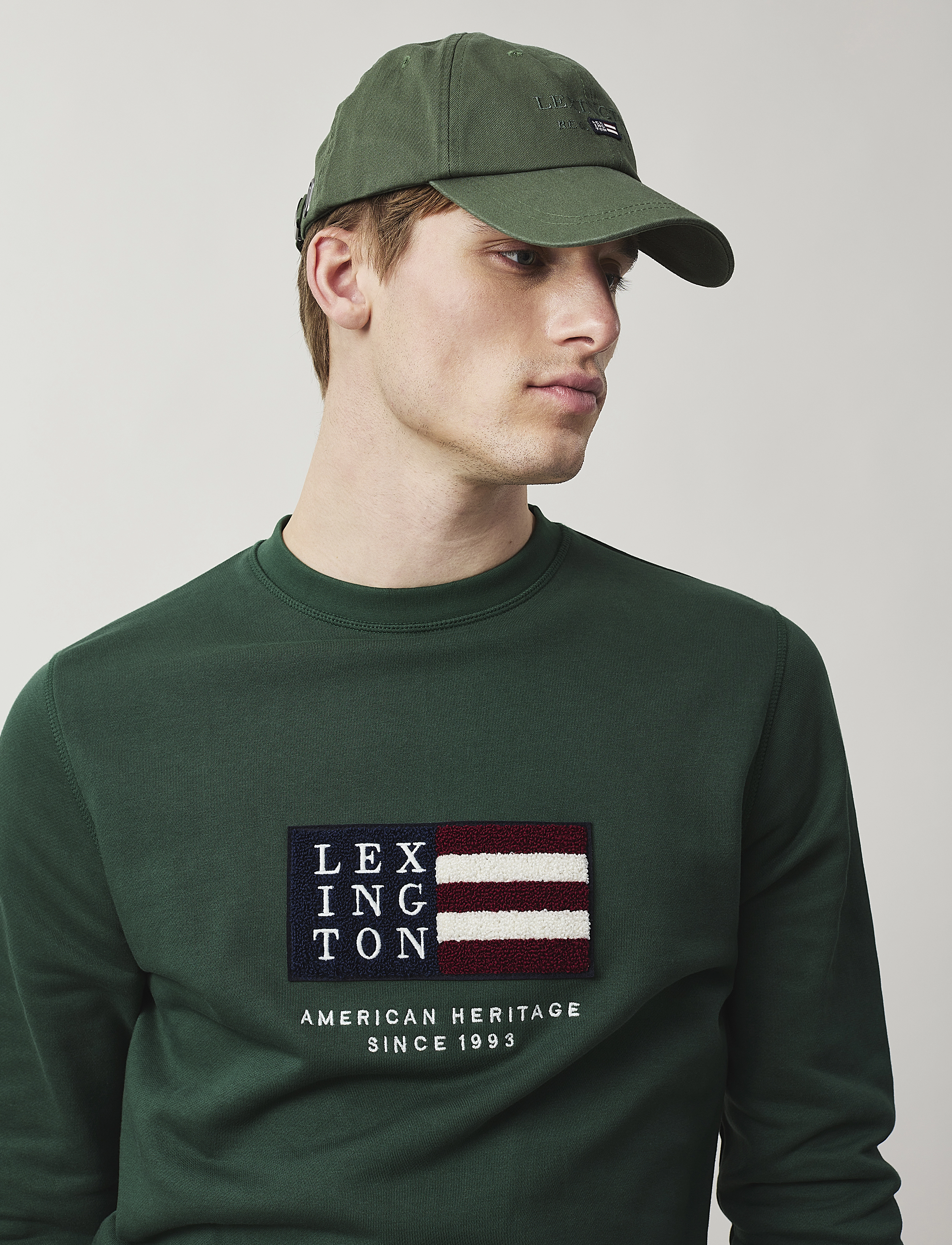 Lexington Clothing - Barry Cotton Sweatshirt - green - 3