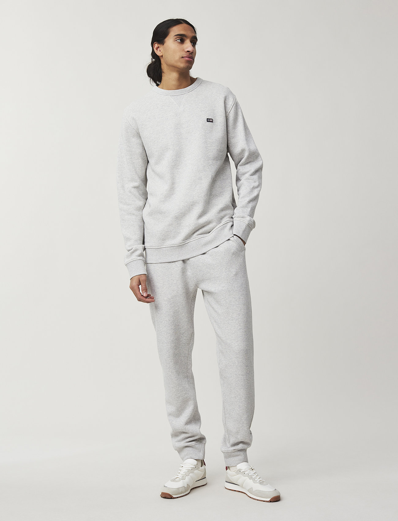 Lexington Clothing - Mateo Sweatshirt - sweatshirts - light grey melange - 1