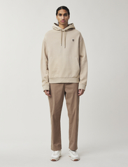 Lexington Clothing - Coby Faded Hoodie - hupparit - beige - 1