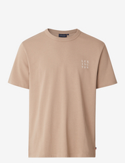 Lexington Clothing - Lee Heavy Tee - kortærmede t-shirts - beige - 0