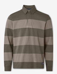Lexington Clothing - Ron Rugby Shirt - långärmade pikéer - green multi stripe - 0