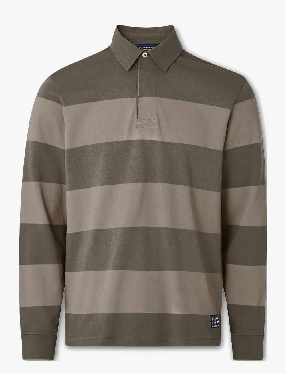 Lexington Clothing - Ron Rugby Shirt - långärmade pikéer - green multi stripe - 1