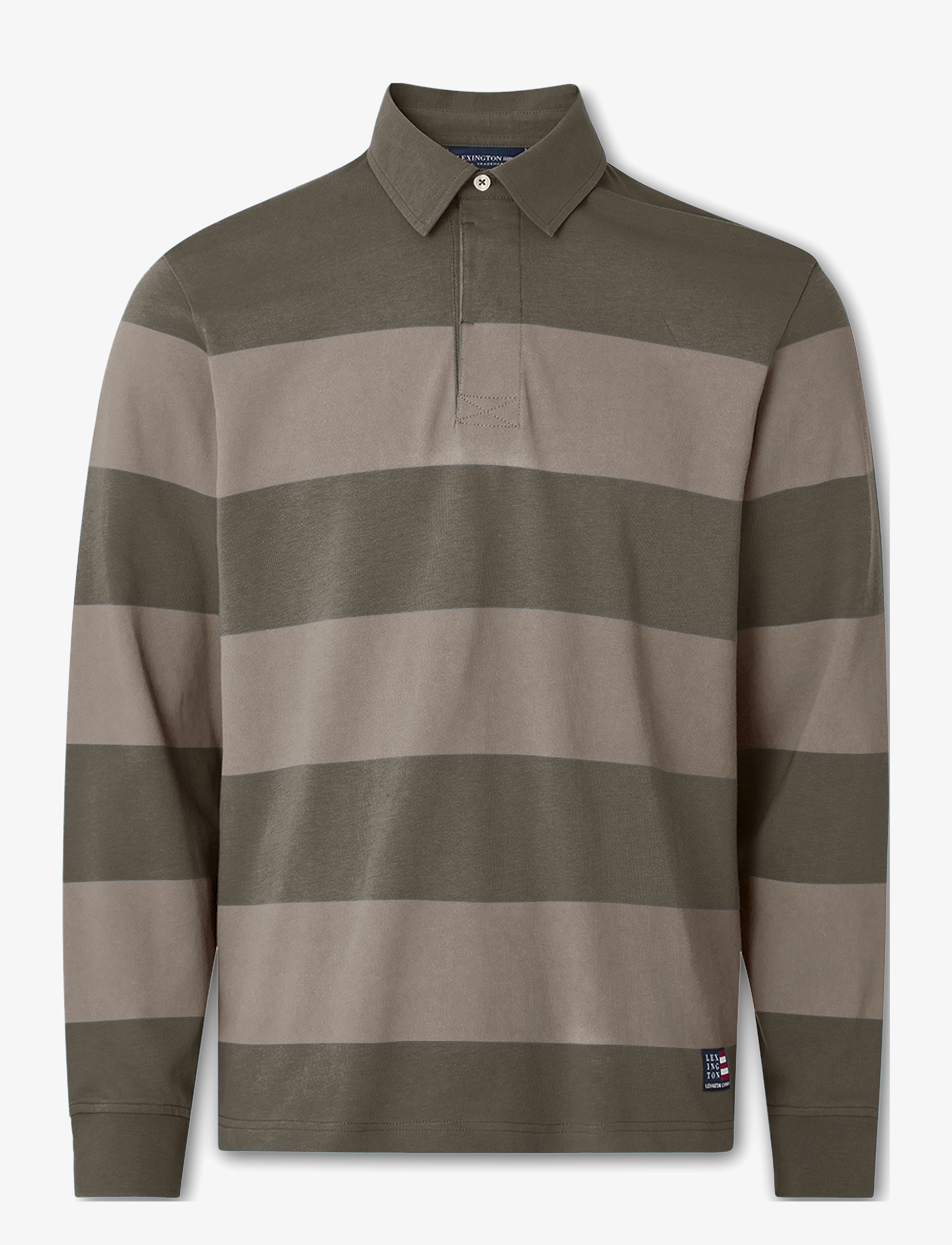 Lexington Clothing - Ron Rugby Shirt - green multi stripe - 1