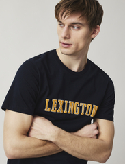 Lexington Clothing - Mac Casual Print Tee - lühikeste varrukatega t-särgid - dark blue - 3