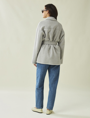 Lexington Clothing - Miriam Wool Blend Blanket Stitch Jacket - vinterjakker - gray melange - 2