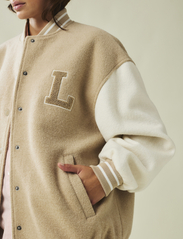 Lexington Clothing - Lana Wool Blend Varsity Jacket - vårjackor - beige/white - 3