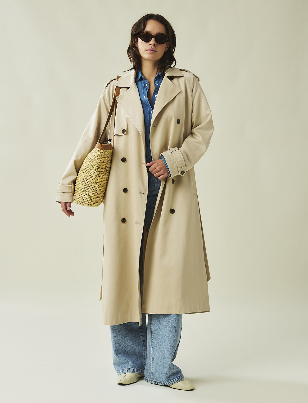 Lexington Clothing - Angelina Lyocell Blend Trench Coat - pavasara jakas - beige - 1