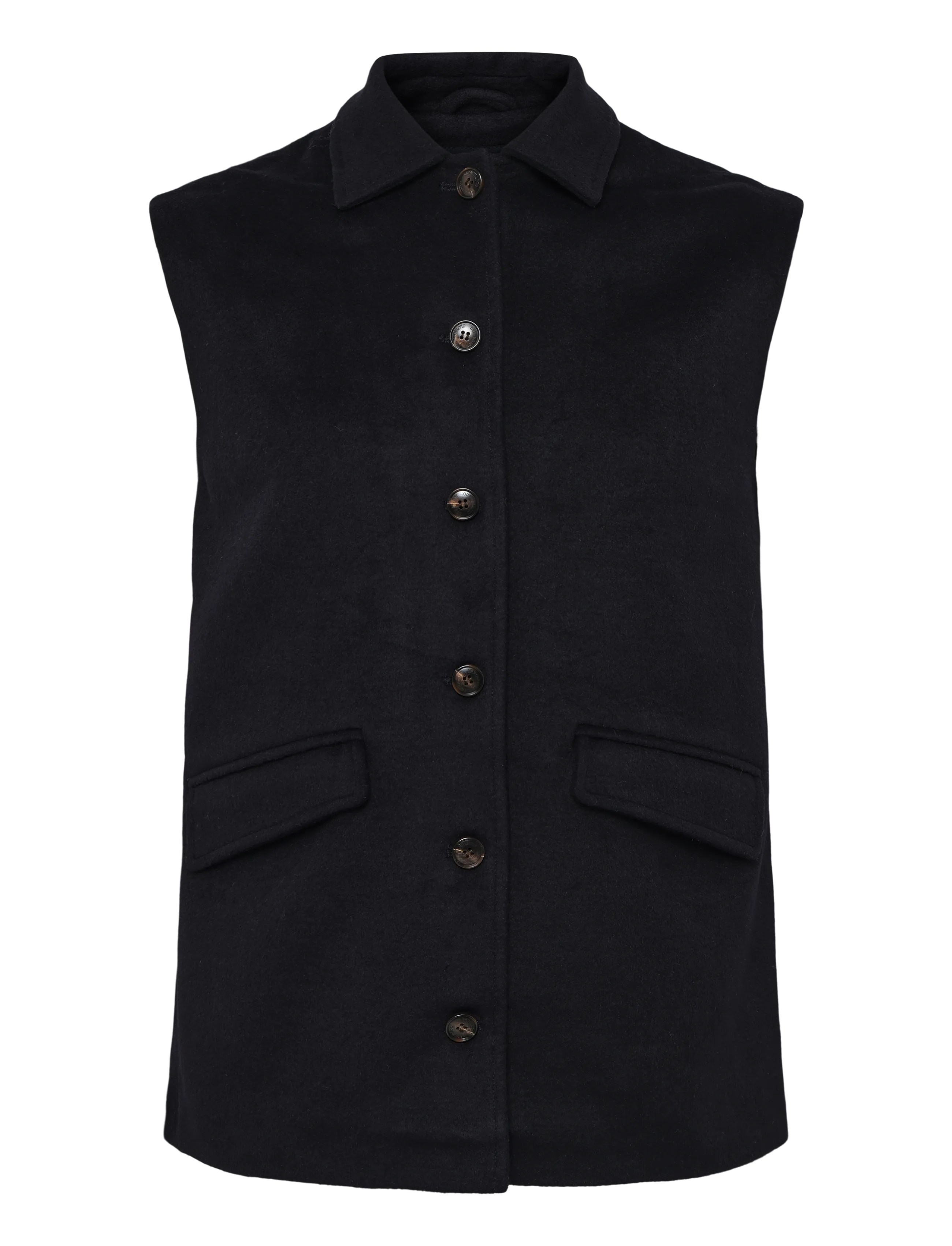 LEXINGTON CLOTHING Gigi Wolle Blend Vest Navy - M - Damen