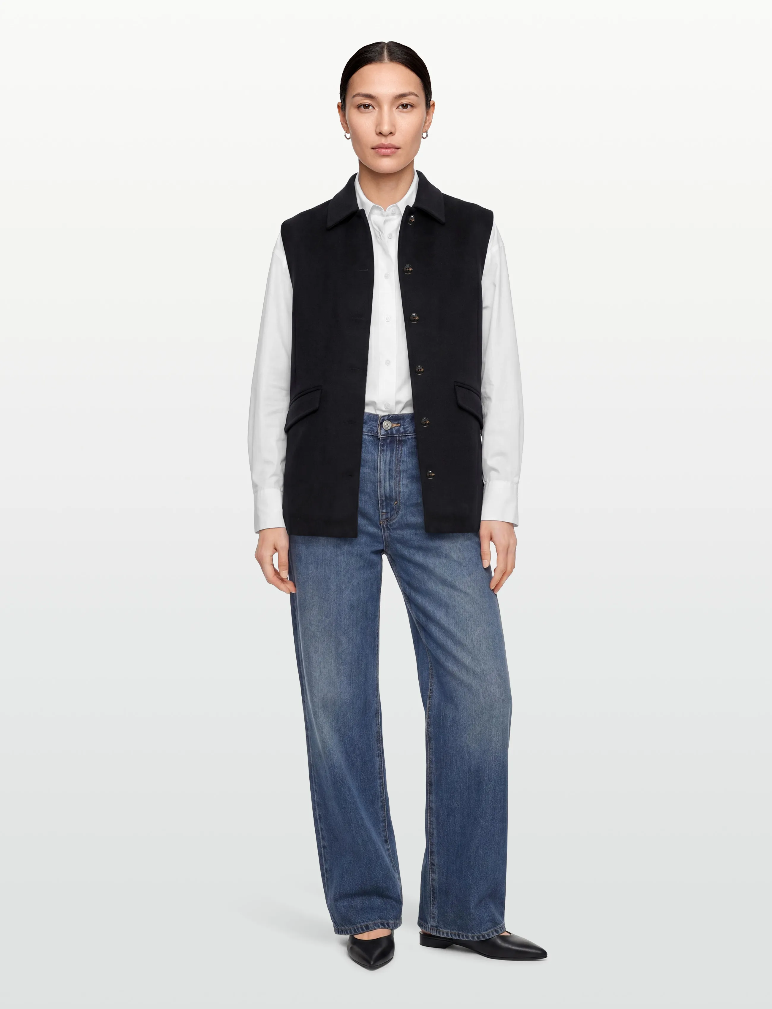 Lexington Clothing - Gigi Wool Blend Vest - Ærmeløse blazere - dark blue - 0
