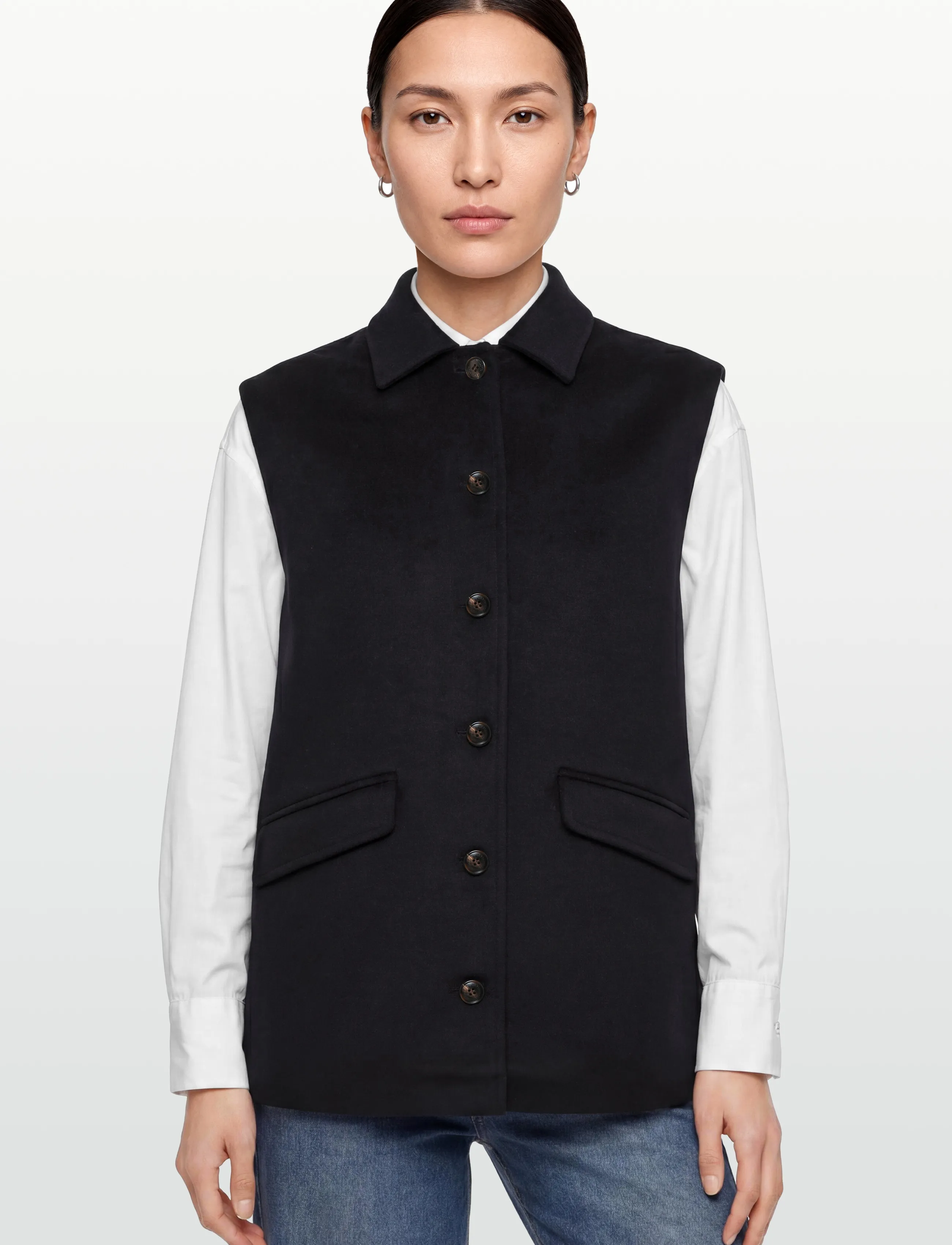 Lexington Clothing - Gigi Wool Blend Vest - Ærmeløse blazere - dark blue - 3
